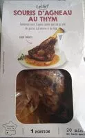 Mängden socker i Souris d'agneau au thym