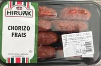 Mängden socker i Chorizo frais