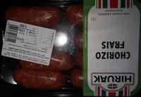 Mängden socker i Chorizo frais