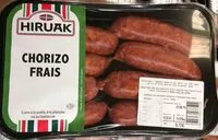 Mängden socker i Chorizo frais