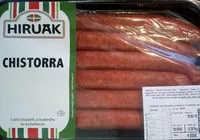 Mängden socker i Chistorra