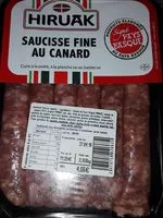 Mängden socker i Saucisse fine au canard