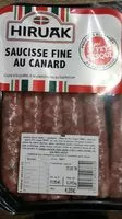 Mängden socker i Saucisse fine au canard