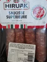 Mängden socker i Saucisse supérieure