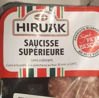 Mängden socker i Saucisse supérieure
