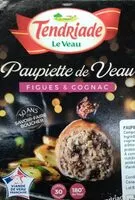 Mängden socker i Paupiette de veau figues et cognac