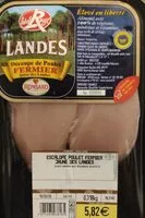 Mängden socker i Escalope poulet fermier jaune des landes