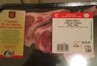 Mängden socker i Agneau Cotes *** à griller, à poeler