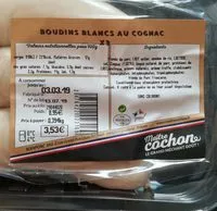 Mängden socker i Boudin blanc au cognac x 3