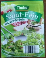 Mängden socker i Salat-Fein Garten-Kräuter