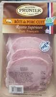 Mängden socker i Rôti de porc cuit