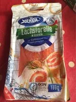Mängden socker i Lachsforelle in Scheiben, mild geräuchert