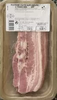 Mängden socker i Poitrine cuite supérieure 3 tranches
