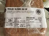 Mängden socker i Provolome valpadana