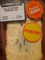 Mängden socker i Bleu du Vercors sassenage AOP
