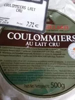 Mängden socker i Coulommiers au lait cru