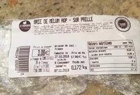 Mängden socker i Brie de melun AOP