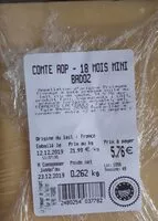 Mängden socker i Comté AOP