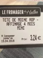 Mängden socker i Tete de moine