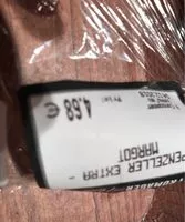 Mängden socker i Appenzeller extra margot