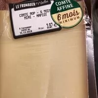 Mängden socker i Comté