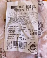 Mängden socker i Beurre motte demi sel