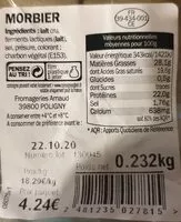 Mängden socker i Morbier