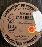 Mängden socker i Camembert de normandie durand