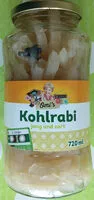 Mängden socker i Kohlrabi