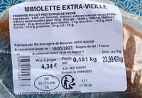 Mängden socker i mimolette extra- vieille