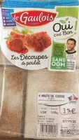 Mängden socker i Les découpes de poulet