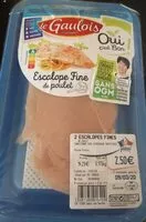 Mängden socker i Escalope fine de poulet