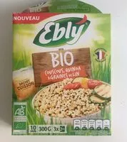 Mängden socker i Ebly bio couscous, quinoa & graines de lin