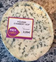 Mängden socker i Fourme d'Ambert AOP