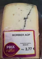 Mängden socker i Morbier AOP