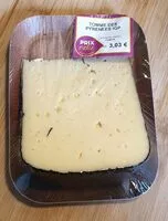 Mängden socker i Tomme des Pyrénées IGP