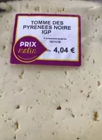 Mängden socker i Tomme des pyrenees noire igp