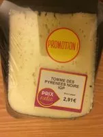 Mängden socker i Tomme des pyrenées noire igp
