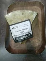 Mängden socker i Tomme de savoie IGP