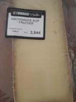 Mängden socker i Abondance aop - fruitier