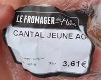 Mängden socker i Cantal jeune AOP