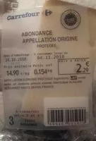 Mängden socker i Abondance