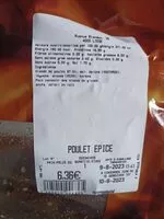 Mängden socker i Poulet epice