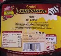 Mängden socker i Paté de lapin