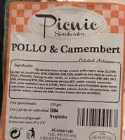 Mängden socker i Sandwich de pollo y camembert