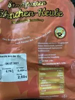 Mängden socker i Hähnchen-Keule