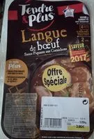 Mängden socker i Langue de boeuf sauce piquante aux cornichons