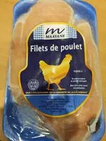 Mängden socker i Filet de poulet congelé