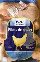 Mängden socker i Pilons de poulet