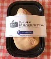 Mängden socker i Foie gras de canard cru Bizac